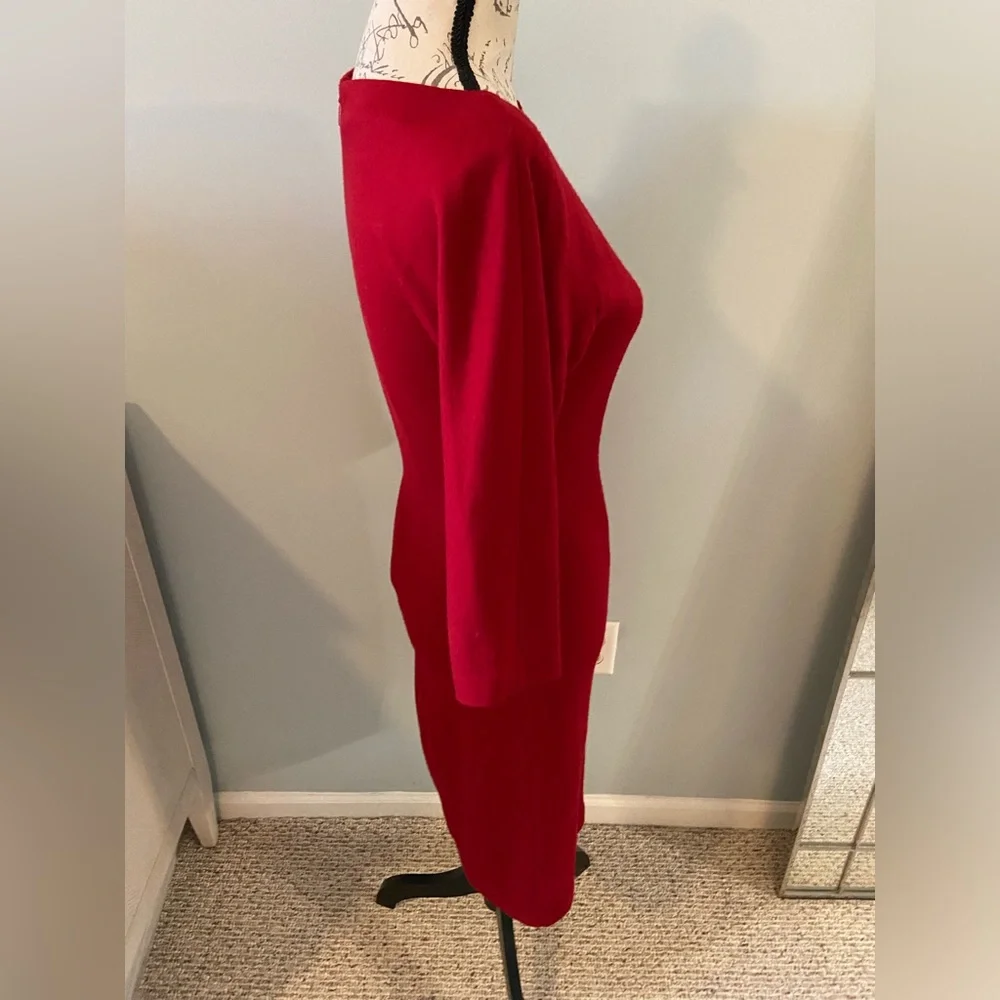 Gucci red wool dress size small_5